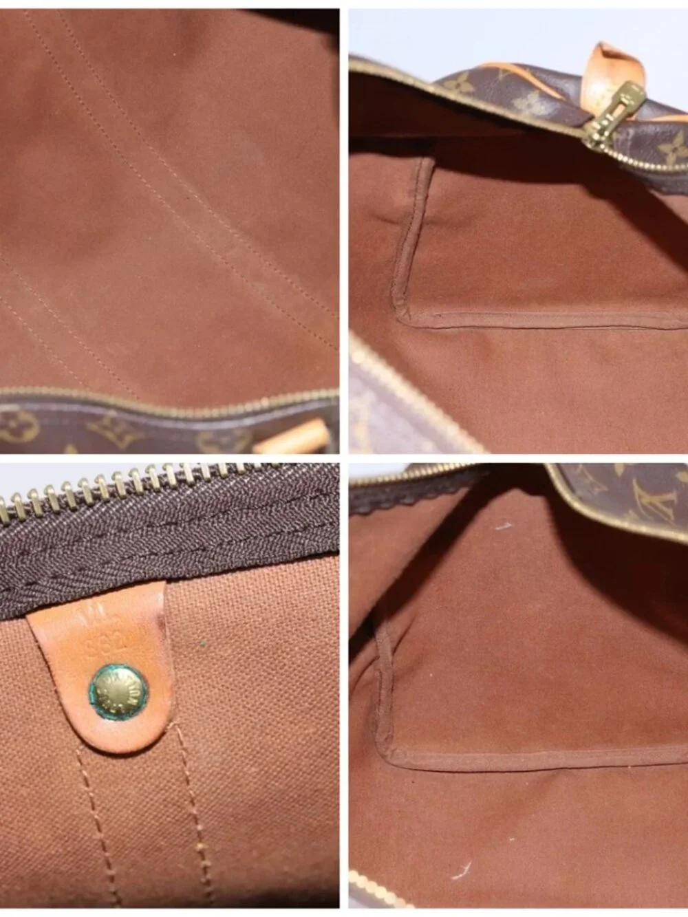 LOUIS VUITTON Monogram Keepall 45 Boston Bag M41428 LV Auth EC160